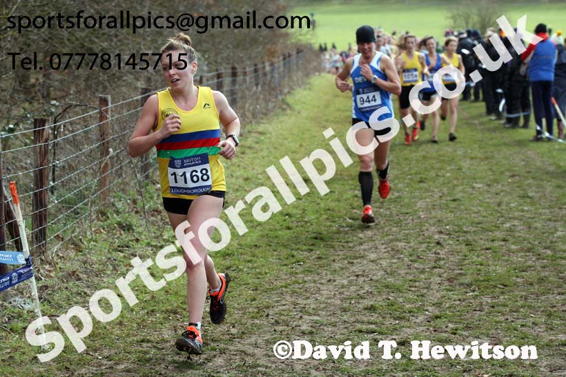 Senior womens 2019 British Athletics Inter Counties Cross Country, Prestwood Hall, Loughborough. Photo:  David T. Hewitson/Sports for All Pics